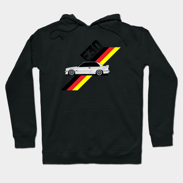 BMW E30 Hoodie by AdriaStore1